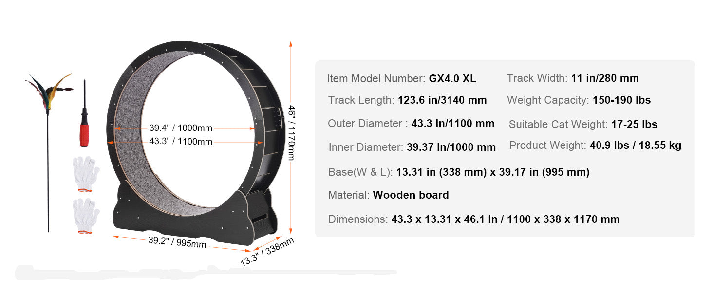 🐱🏃‍♀️ SucceBuy Wooden Cat Exercise Wheel – Large Indoor Treadmill 🔎 SEO Title