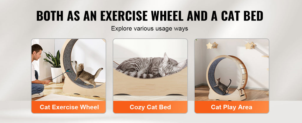 🐱🏃‍♀️ SucceBuy Wooden Cat Exercise Wheel – Large Indoor Treadmill 🔎 SEO Title