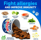 Dog Probiotics & Digestive Enzymes – Gut Health, Itchy Skin, Allergy & Immunity Support | 180 Chews