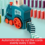 Domino Train Toys Baby Toys Car Puzzle Automatic Release Licensing Electric Building Blocks Train Toy G8Central.com