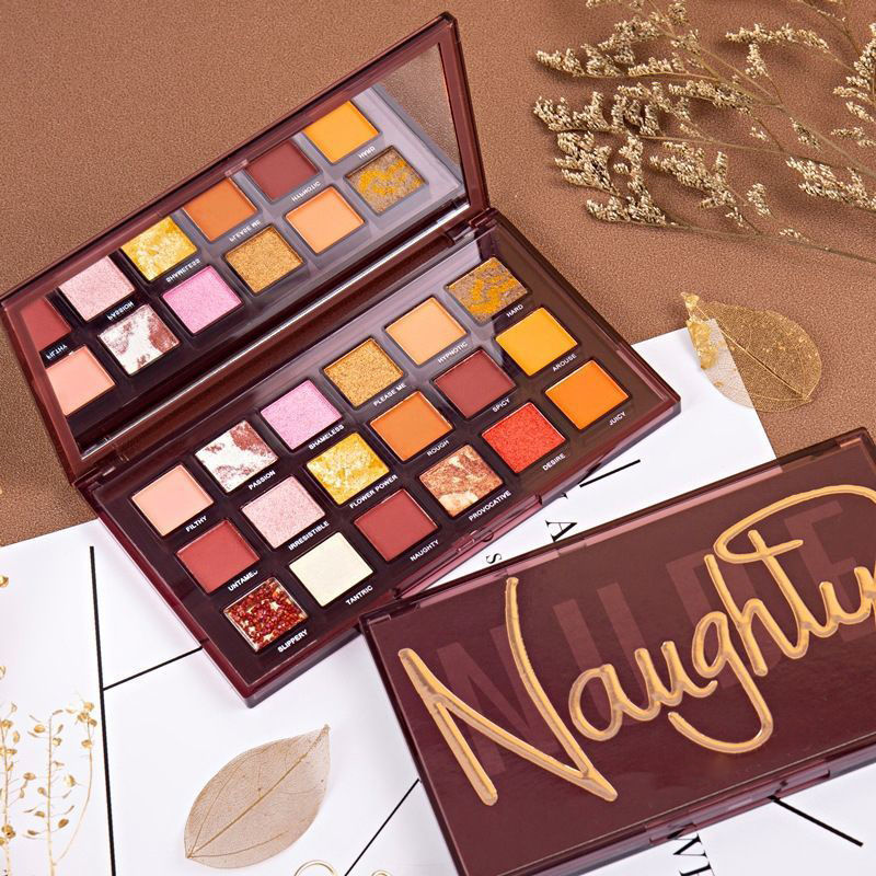 18 Color Matte & Pearlescent Eyeshadow Palette – Lazy Makeup All-in-One Eye Kit ✨
