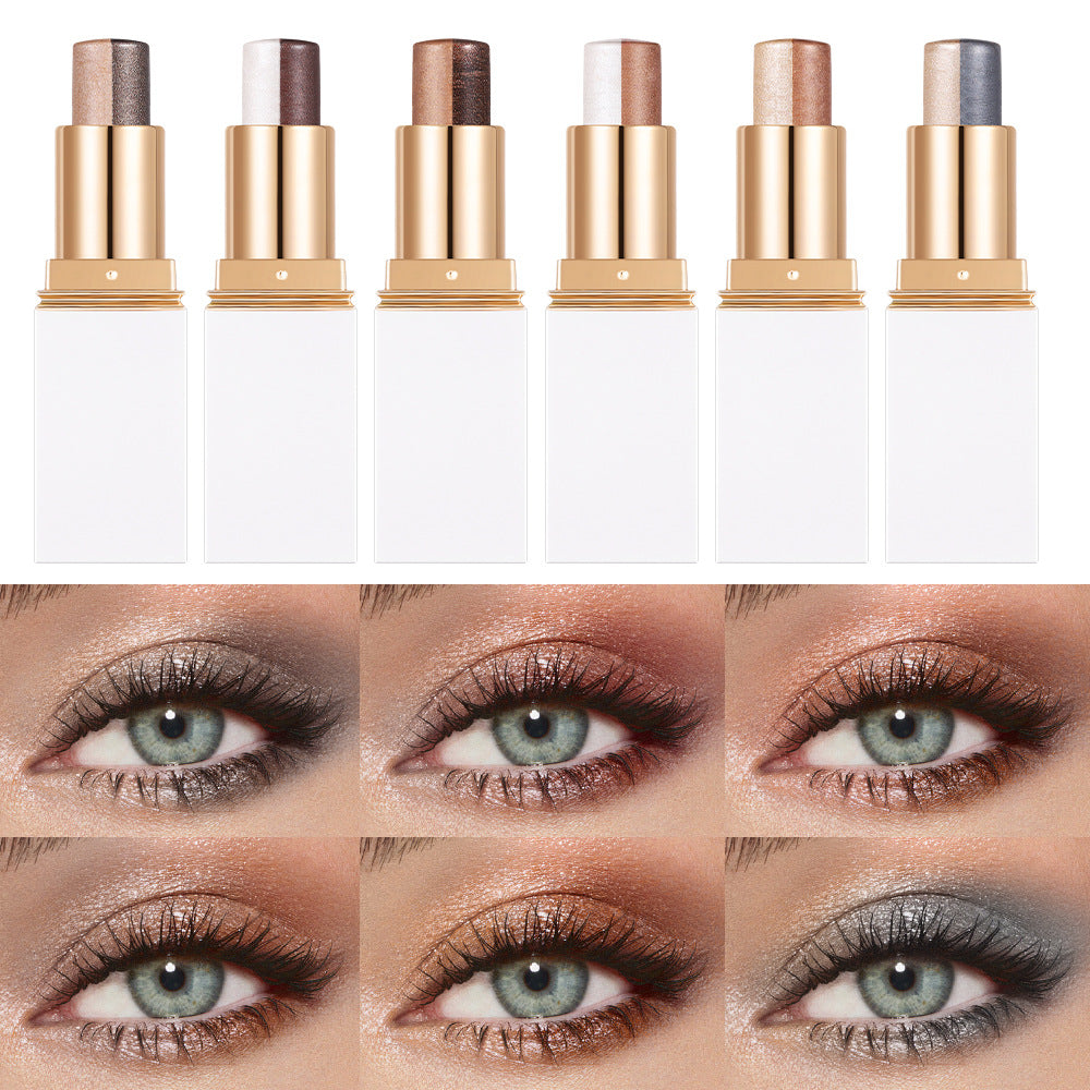 6 Color Pearlescent Eye Shadow Stick – Shimmer Cream Eyeshadow Pen Set ✨