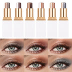 6 Color Pearlescent Eye Shadow Stick – Shimmer Cream Eyeshadow Pen Set ✨