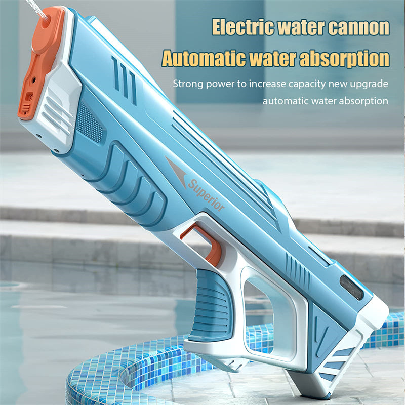 💦⚡ Full Automatic Electric Water Gun – High-Tech Induction Water-Absorbing Blaster for Summer Beach & Outdoor Water Fights