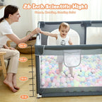 Large Baby Playpen79x71, Extra Large Play Pen For Babies And Toddlers, Play Yard With Gate, Baby Fence With Breathable Mesh, Safety Indoor & Outdoor Activity Center Grey G8Central.com