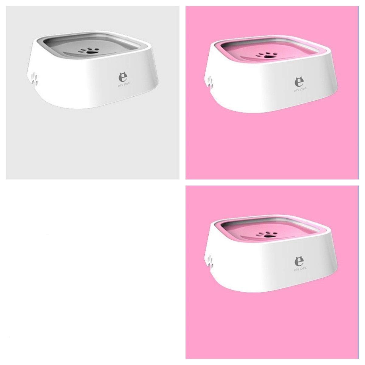 1.58 qt. Cat Dog Water Bowl Carried Floating Bowl Anti-Overflow Slow Water Feeder Dispenser Pet Fountain ABS&PP Dog Supplies