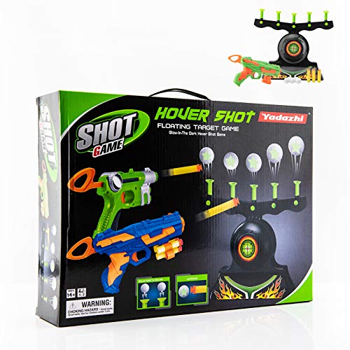 Shooting Targets for Nerf Guns Shooting Game Glow in The Dark Floating Ball Target Practice Toys for Kids Boys Hover Shot 1 Blaster Toy Gun 10 Soft Foam Balls 3 Darts Gift,Amazon Platform Banned