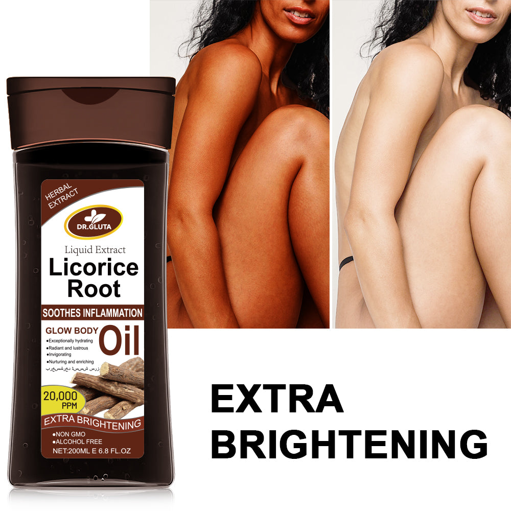 Licorice Root Oil Herbal Extract Liquid Extract Whitening Body Oil Extra Brightening Skin Care 200ml