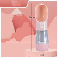 Pink Water bottle 240ml Grain / Solid color