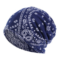 Navy blue background amoeba / One size