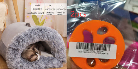 Portable Pet Nest Portable Autumn And Winter Warm Dog Nest Moisture-proof Long Fur Cat Nest Cross Border Pet Nest