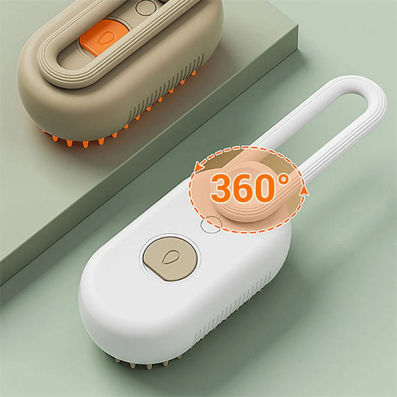 🐾✨ 3-in-1 Cat Steam Brush & Steamy Dog Brush | Electric Spray Pet Grooming Comb 💦 | Massage, Hair Removal & Deshedding Tool