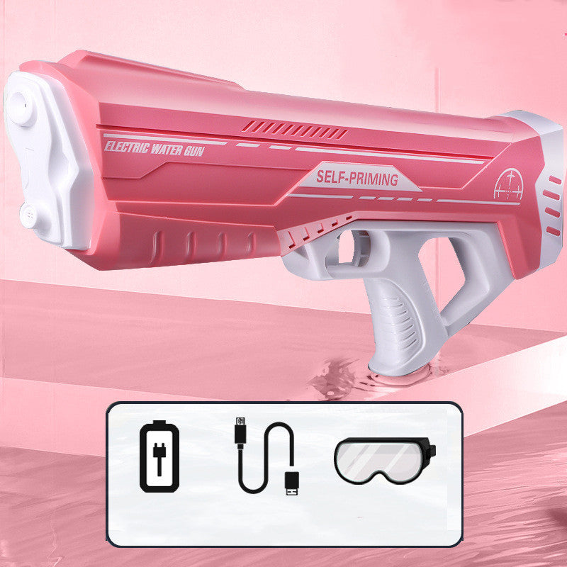 💦⚡ Automatic Water Feeding Electric Water Gun – Rechargeable Children’s Water Blaster Toy for Summer Outdoor Fun