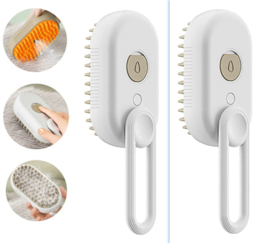 🐾✨ 3-in-1 Cat Steam Brush & Steamy Dog Brush | Electric Spray Pet Grooming Comb 💦 | Massage, Hair Removal & Deshedding Tool