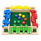 Wooden Shut The Box Game – Classic 2-4 Player Family Board Game, Party Fun, 8.6 x 8.6 in 🛍️