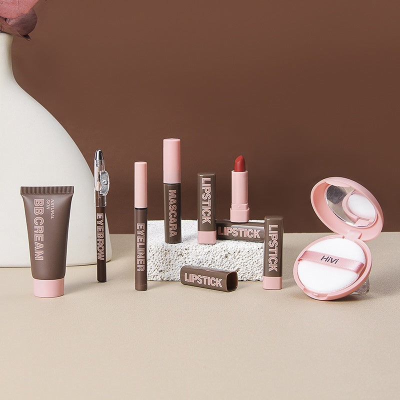 Lipstick Powder Beauty Gift Set – Complete Makeup Kit with Lipstick, Face Powder & Beauty Essentials 💄✨