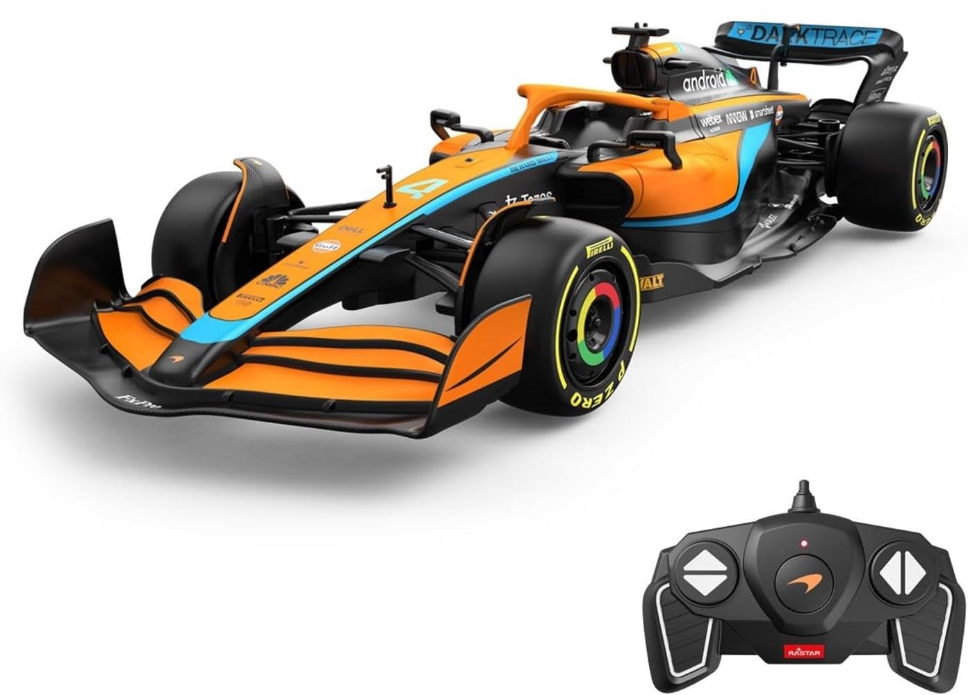 1:18 Scale McLaren F1 MCL36 RC Car – Formula Racing Remote Control Model 🏎️🧡✨