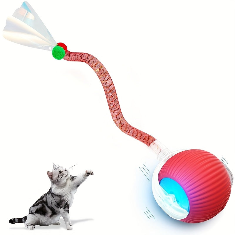 Interactive Cat Toy Ball with Automatic Movement &amp; Obstacle Avoidance