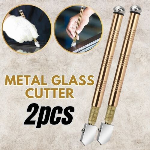 2Pcs Professional Glass Cutter Metal Carbide Precision Anti-Skid Cutting Tools