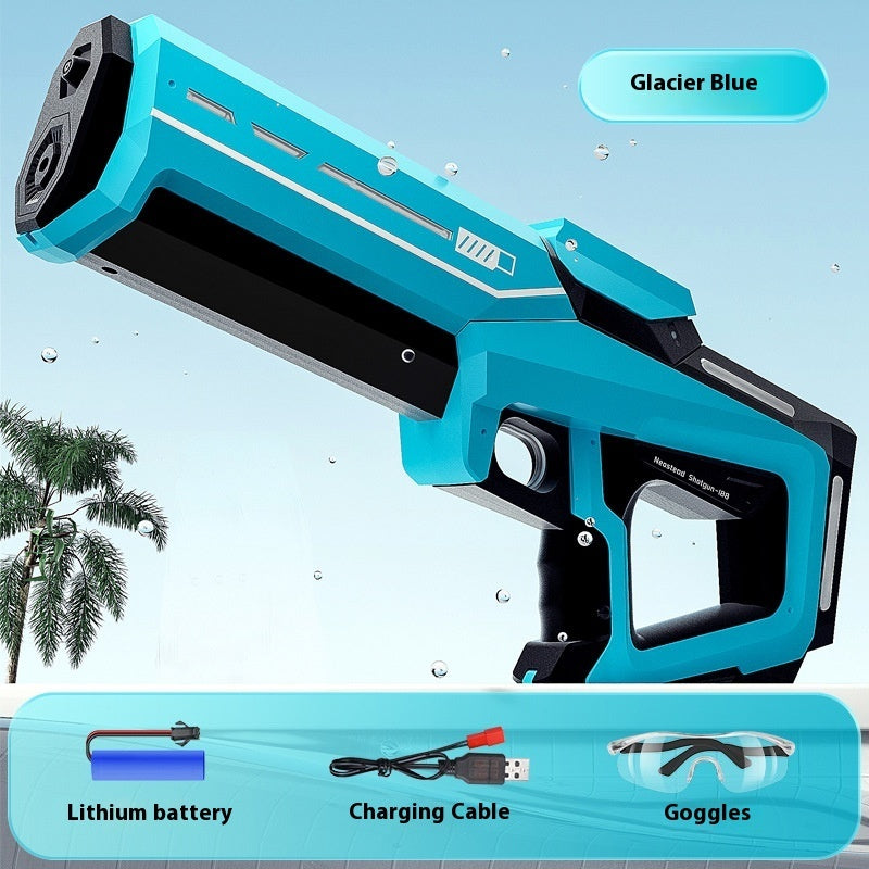 💦⚡ Automatic Water Feeding Pulse Electric Water Gun – High-Power Rechargeable Water Blaster Toy for Outdoor Fun