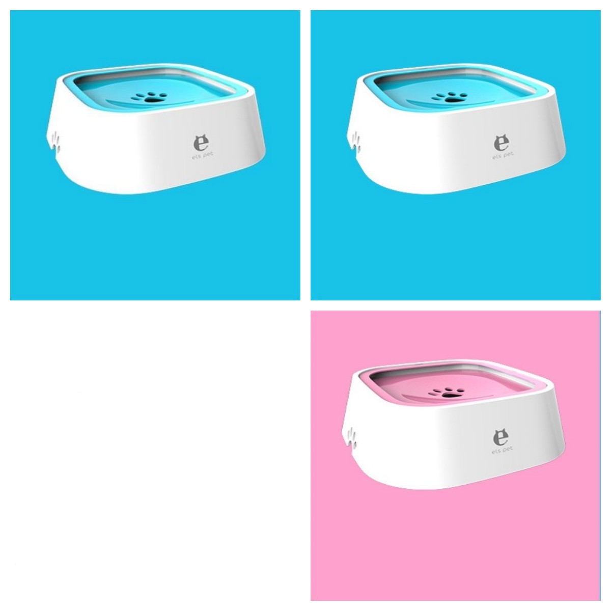 1.58 qt. Cat Dog Water Bowl Carried Floating Bowl Anti-Overflow Slow Water Feeder Dispenser Pet Fountain ABS&PP Dog Supplies