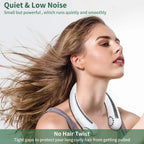 Hanging Neck Fan Portable Cooling Fan USB Leafless 360 Degree Neckband Fan 78 Surround Air Outlets 4000Mah Rechargeable g8central.com