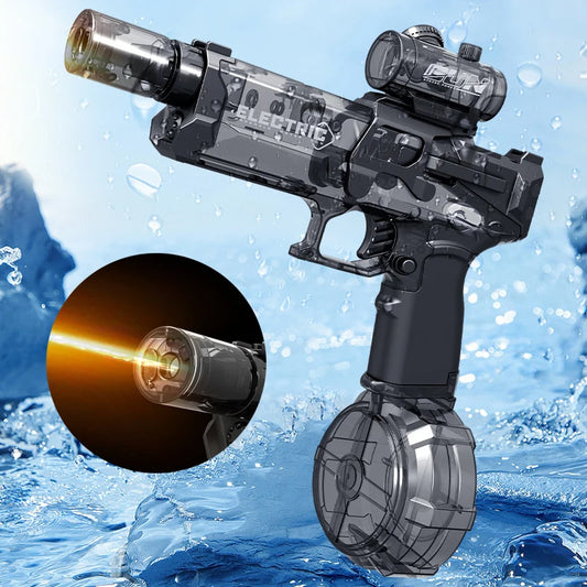 Fire Rat Electric Water Pistol with LED Light - Fully Automatic Water Gun for Summer Fun, Sports, and Kids' Gifts