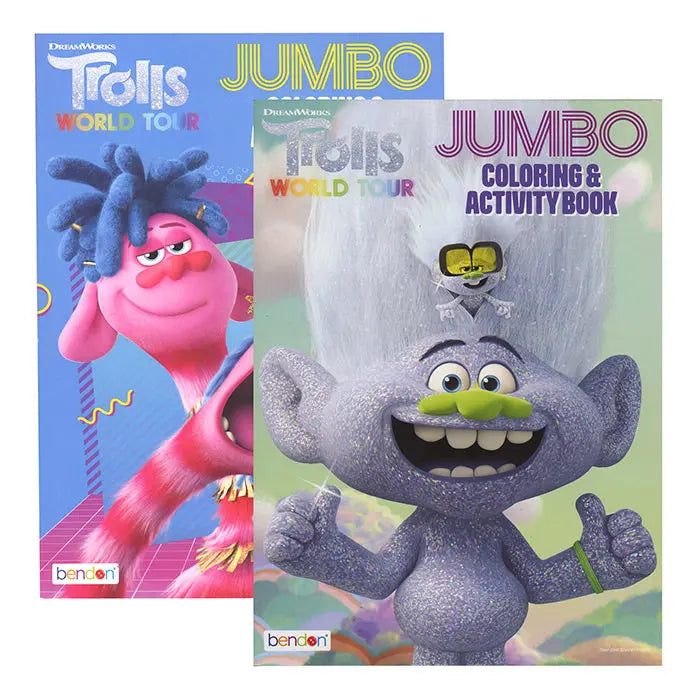 TROLLS 2 WORLD TOUR Jumbo Coloring & Activity Book G8Central