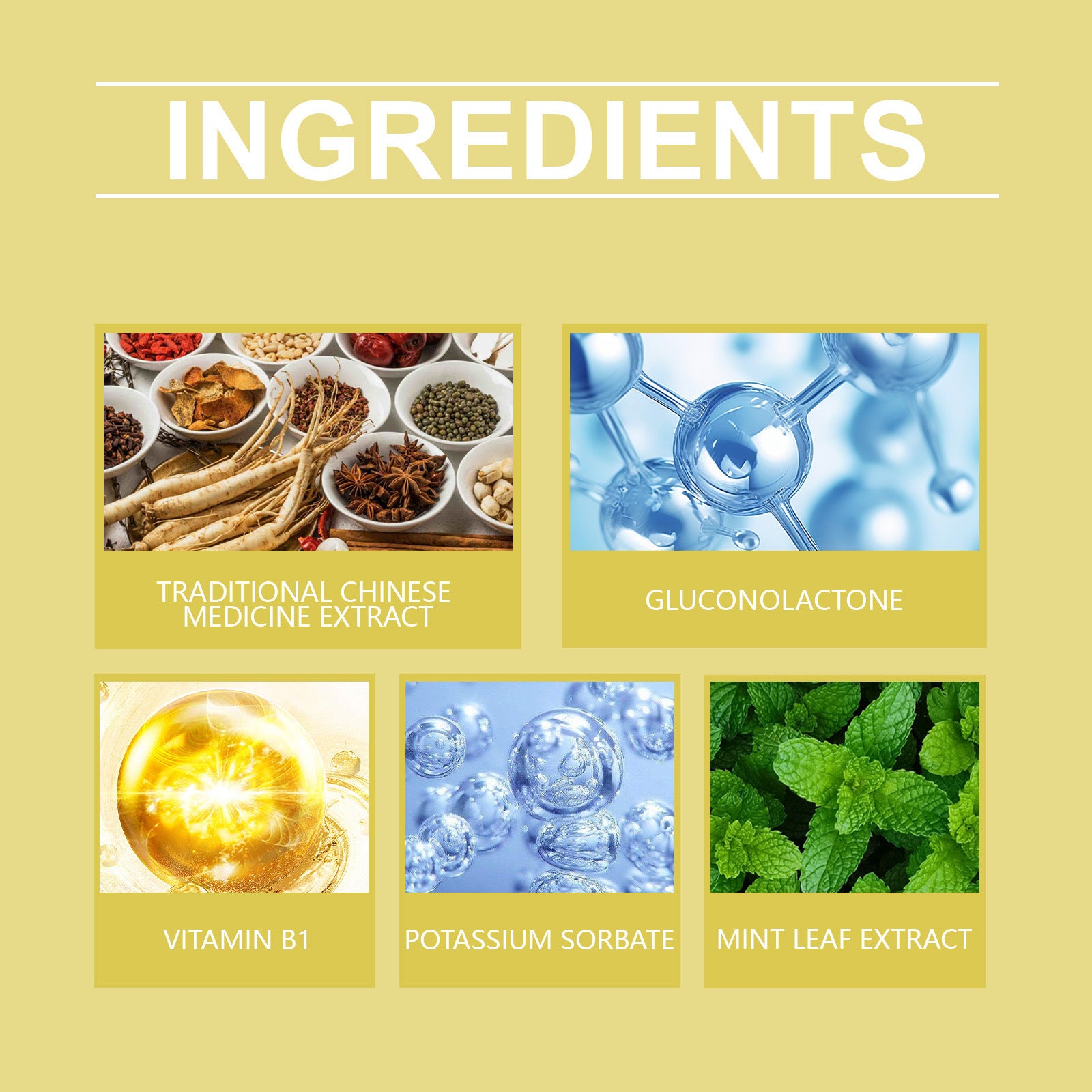 liquid mullein extract supplement Ingredients list with images and text on a yellow background