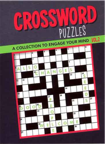 Puzzles Book | VISION ST Spiral Bound CROSSWORD Puzzles Digest Size | 2-Titles G8Central
