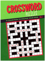 Puzzles Book | VISION ST Spiral Bound CROSSWORD Puzzles Digest Size | 2-Titles G8Central