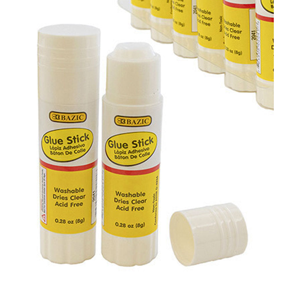 Craft & Office GLUE Stick, White 0.28 Oz (8g)