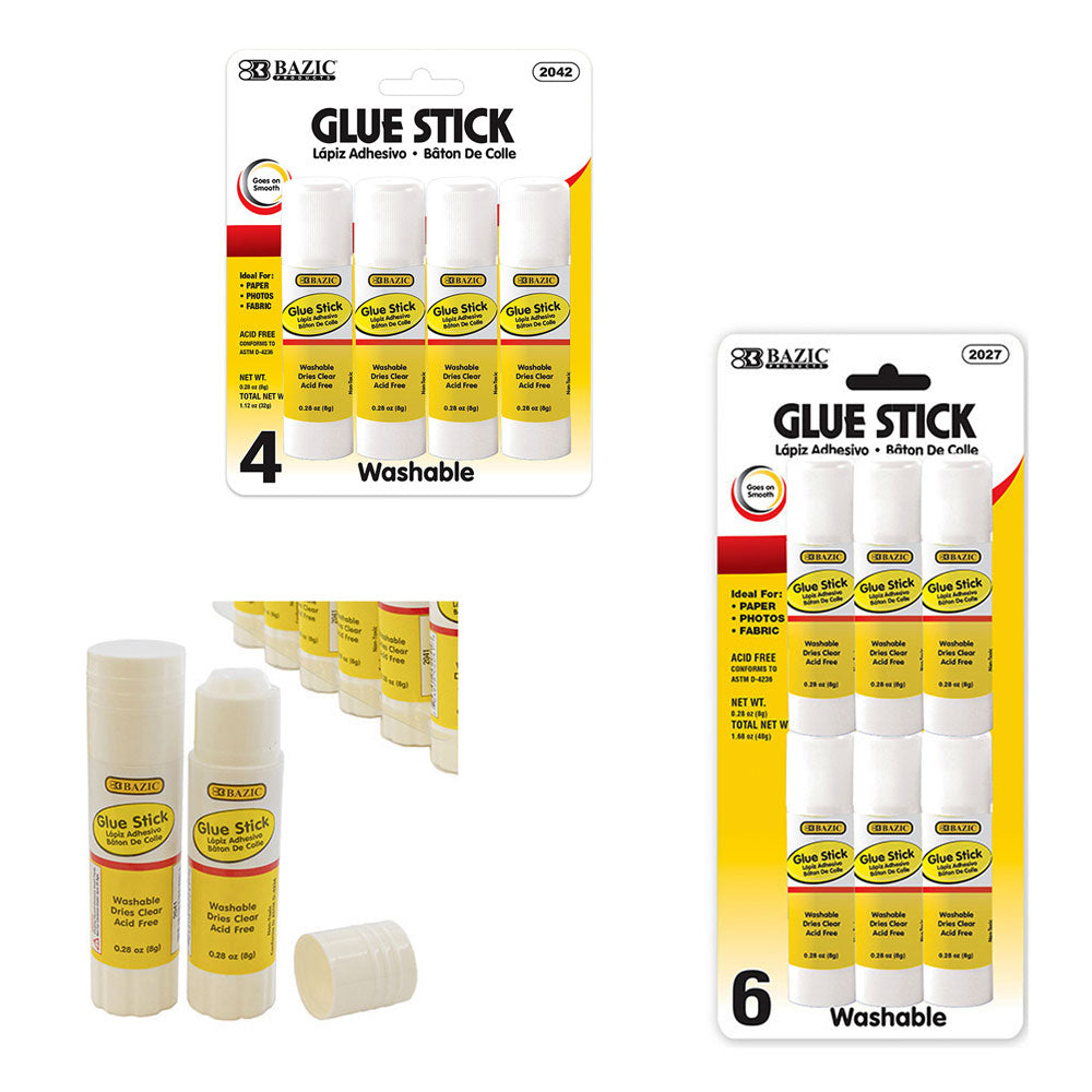 Bazic 21g / 0.7 oz Large Glue Stick (3/pack)