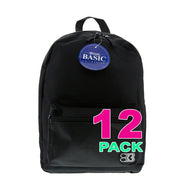 Simple School Backpack 16 Inch | Black