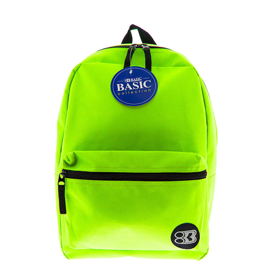 Simple School Backpack 16 Inch | Lime