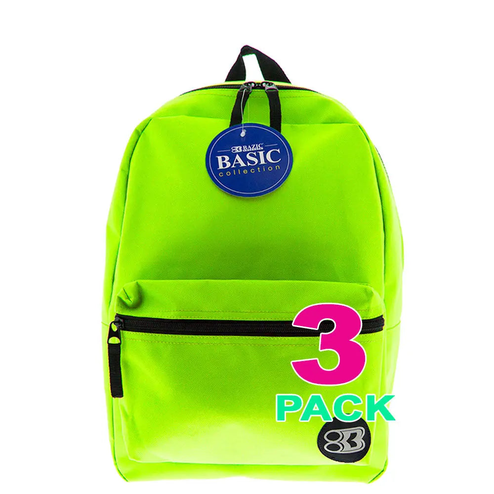 Simple School Backpack 16 Inch | Lime G8Central