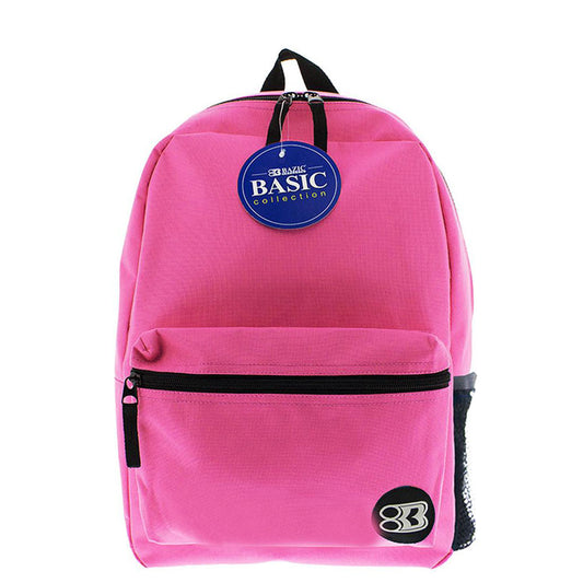 Simple School Backpack 16 Inch | Fuchsia