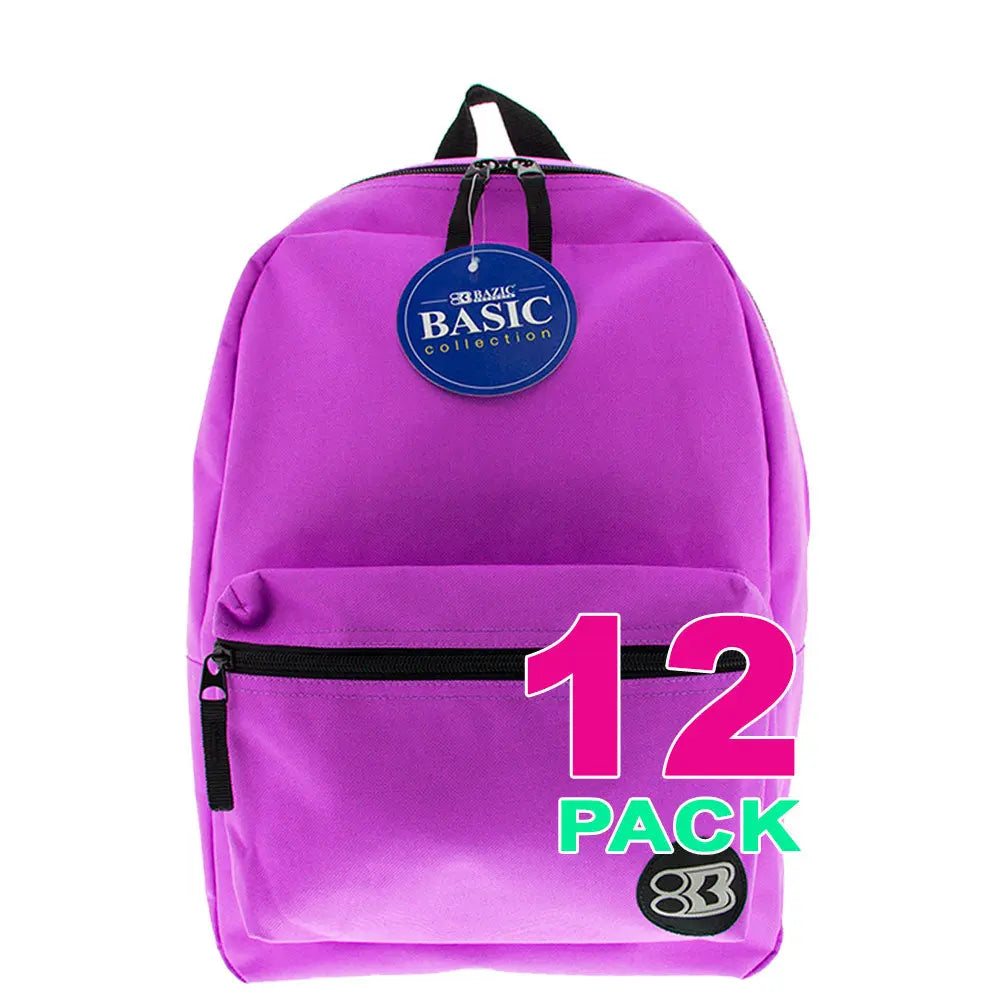 Simple School Backpack 16 Inch | Purple G8Central