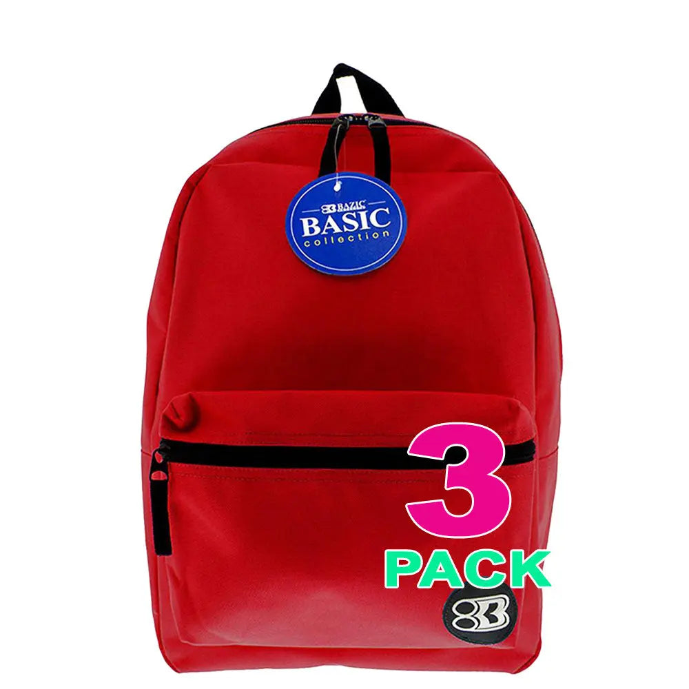 Simple School Backpack 16 Inch | Burgundy G8Central