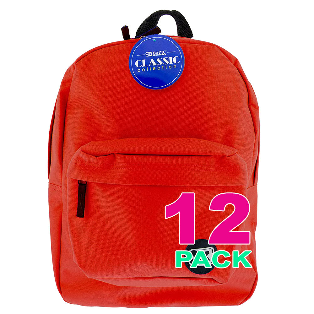 Classic Backpack 17 Inch | Red