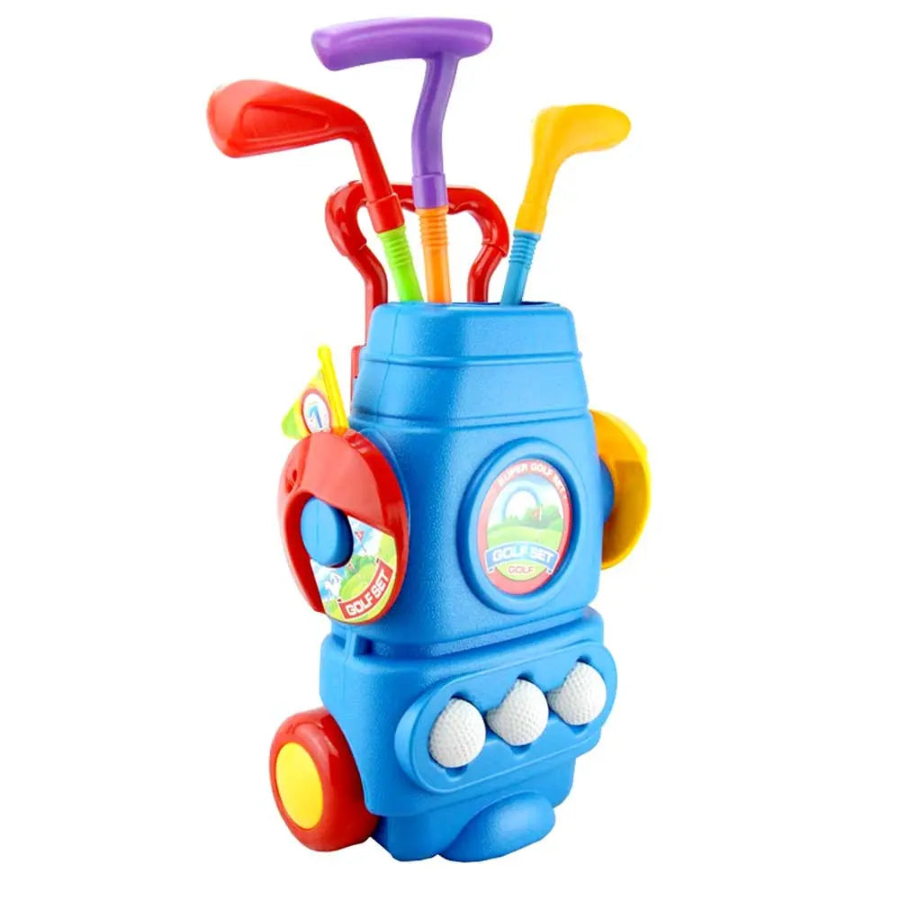 Deluxe Golf Set For Kids Comes With 3 Golf Clubs, 3 Balls, And 2 Practice Holes G8Central
