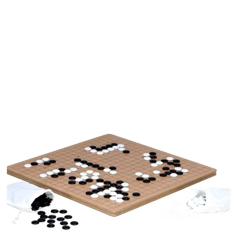 Large Wooden Go Game Board, Made of Beech Veneer 18.4" x 18.4" G8Central