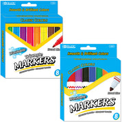8-Color Broad Line Jumbo Washable MARKERS | Triangle MARKERS.