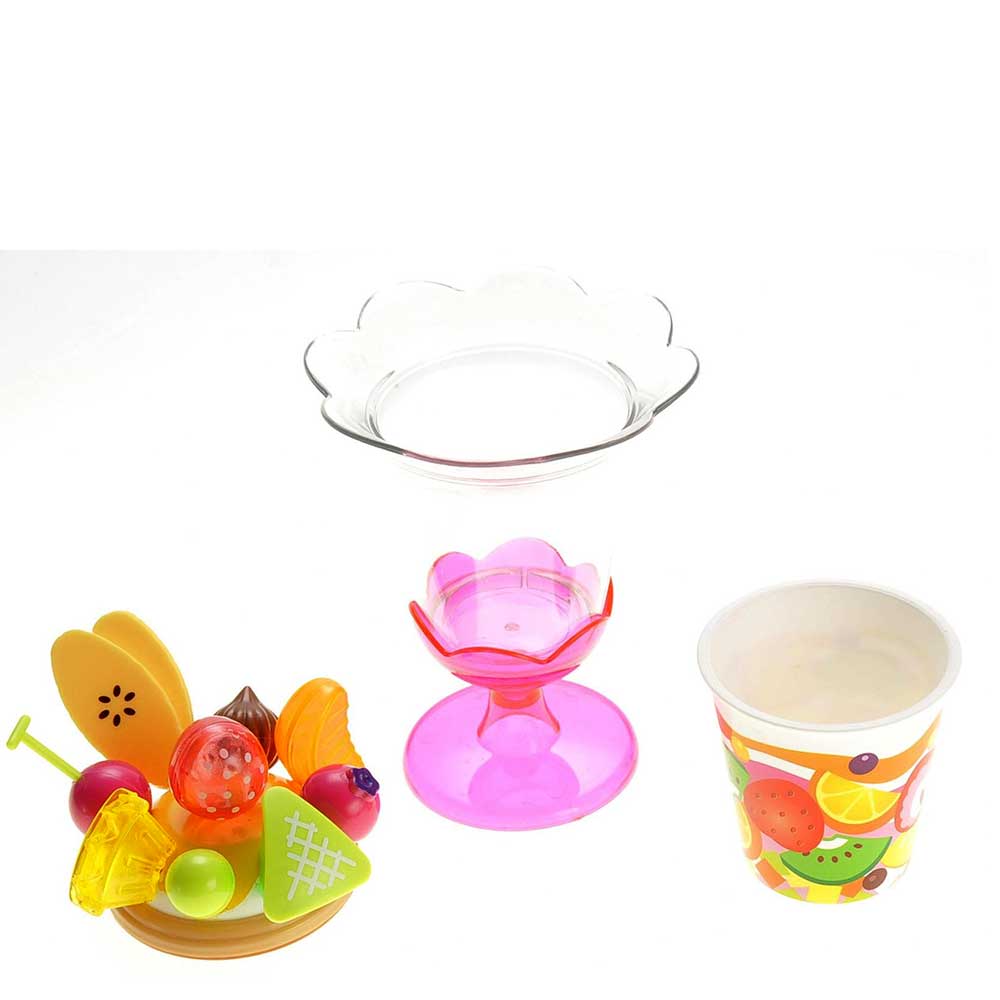 Play Food Set With Cupcake, Cakes, Ice Cream & Sundae