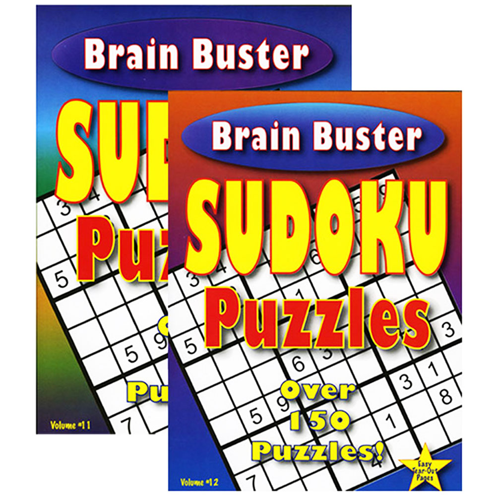Brain Buster Sudoku Puzzle Book | 2-Titles.