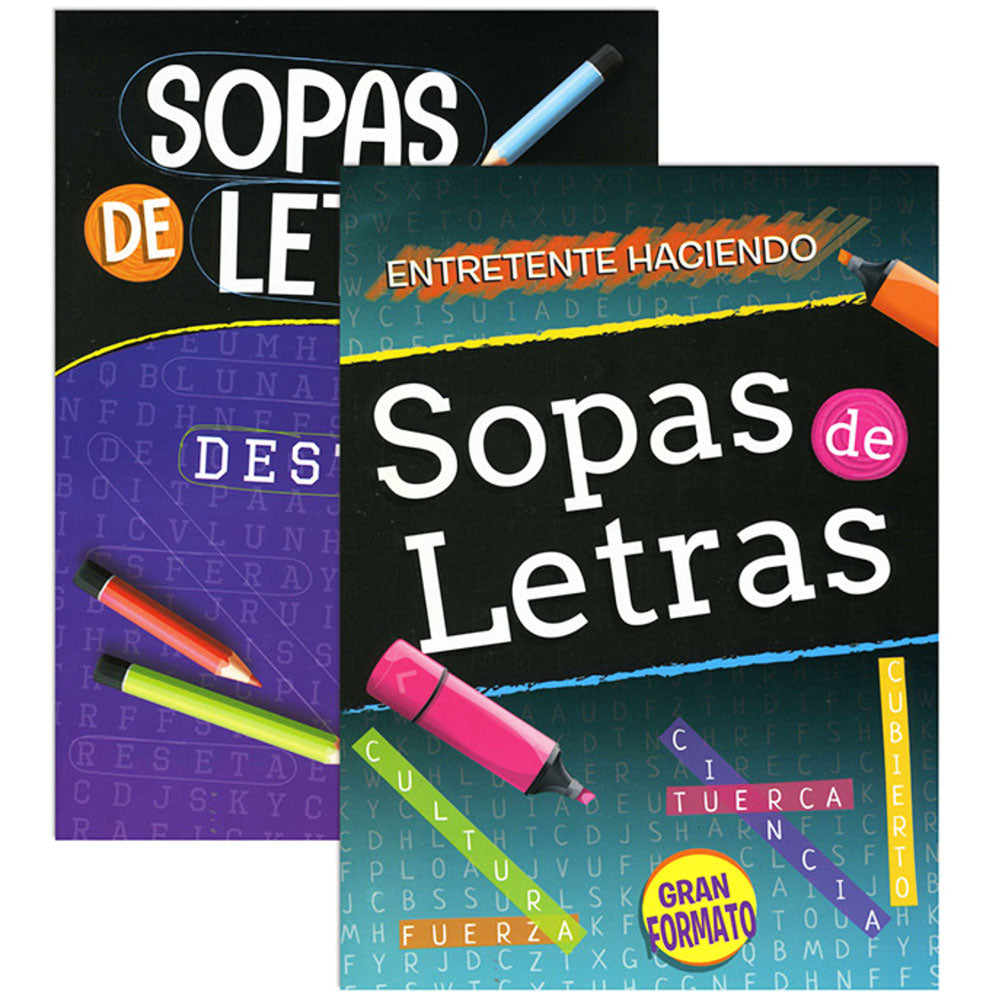 ENTRETENTE HACIENDO Sopas de Letras Spanish Find A Word Puzzle VII  | 2-Titles.