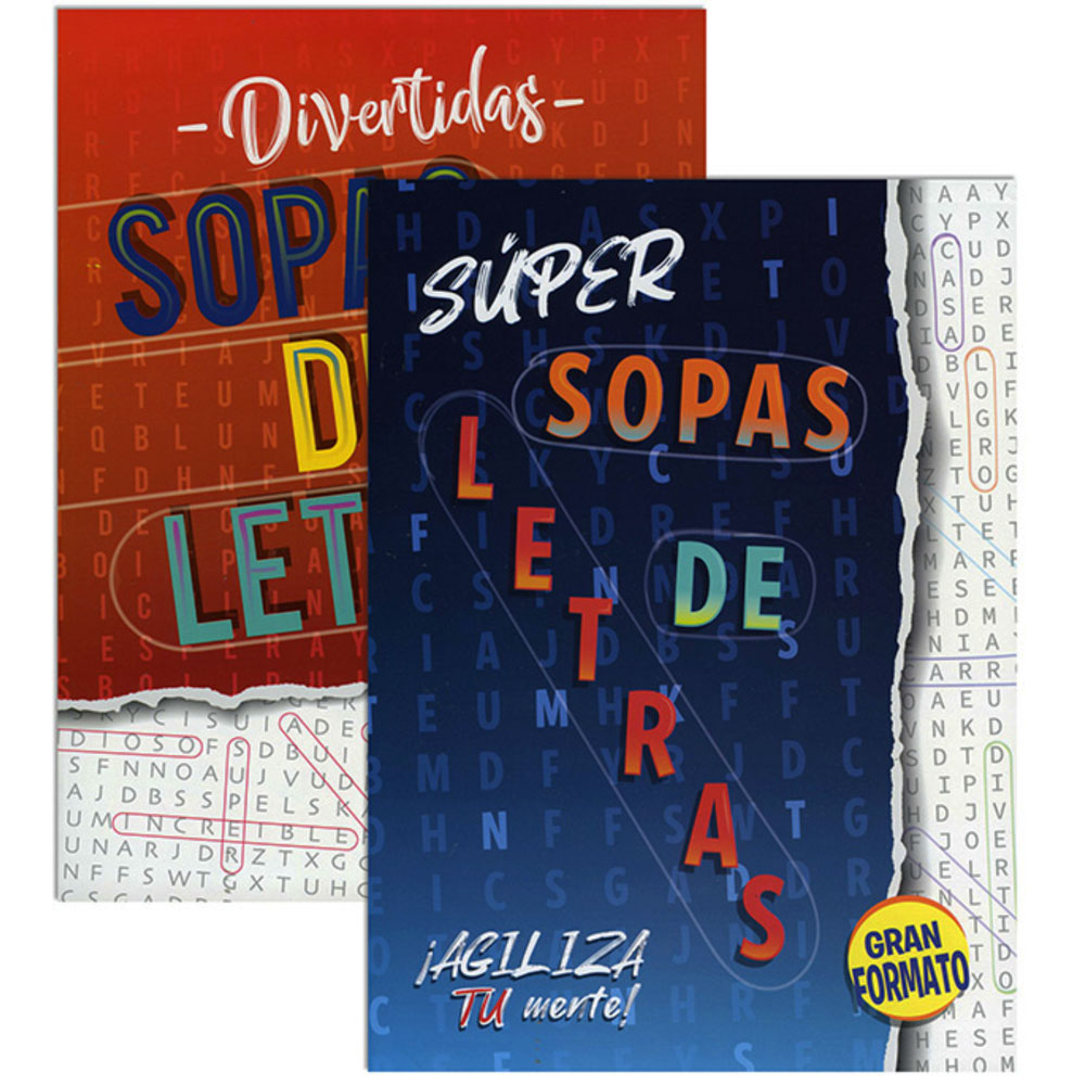 Super Sopas de Letras Spanish Find A Word Puzzle VIII | 2-Titles.