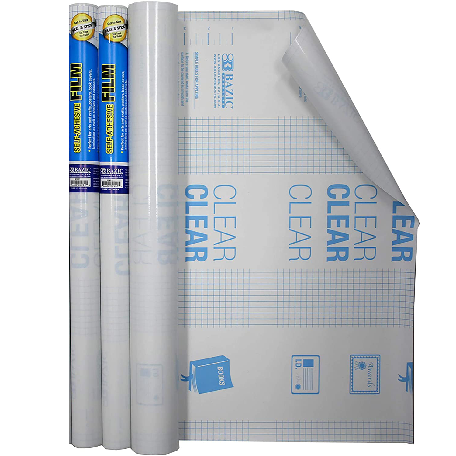 Book Covers Clear Self Adhesive  | 18 inch X 1.5 Yard (54 inch)