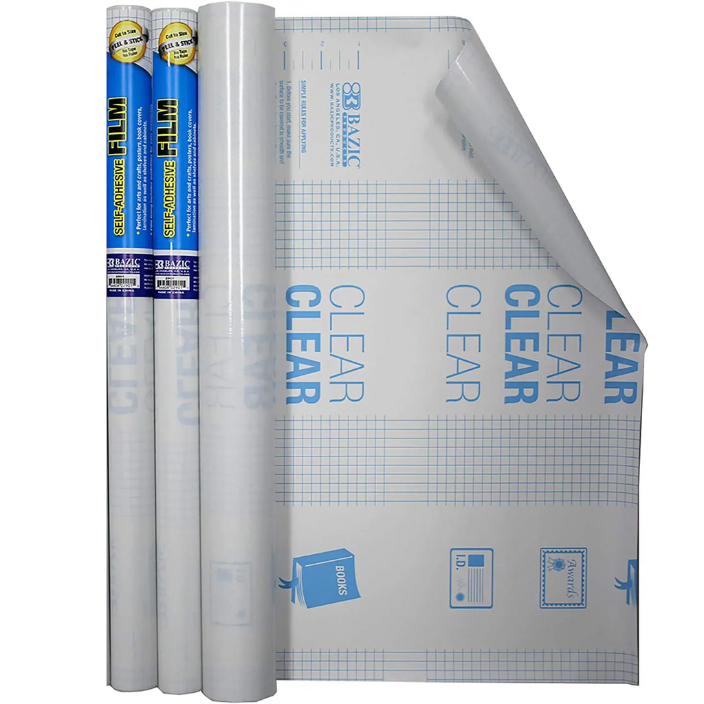 Book Covers Clear Self-Adhesive Film | 18" x 1.5 Yard (54") | Easy Peel Protective Liner for Books, Papers & Documents ✨ Waterproof, Tear-Resistant, Dustproof, Archival Safe G8Central
