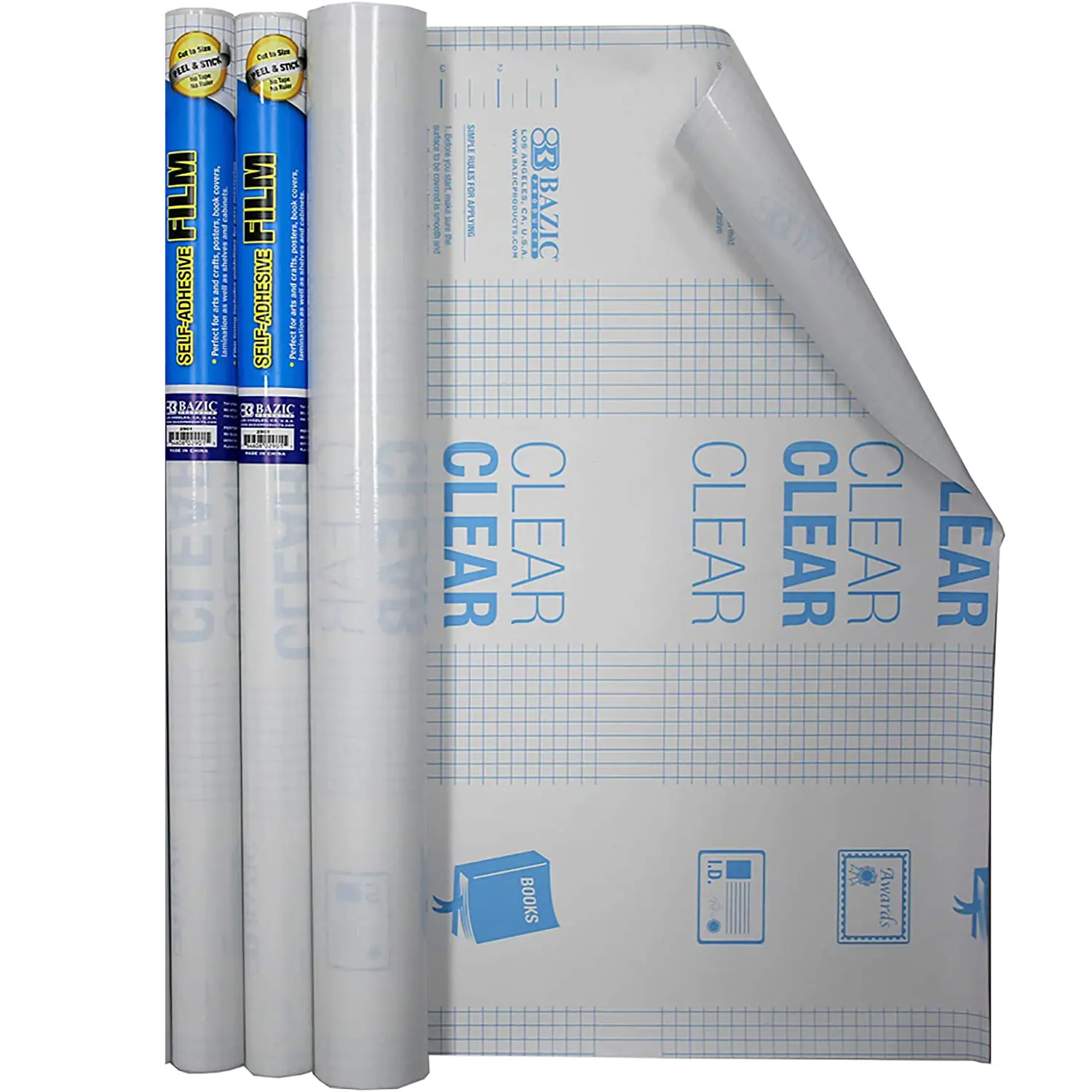 Book Covers Clear Self-Adhesive Film | 18" x 1.5 Yard (54") | Easy Peel Protective Liner for Books, Papers & Documents ✨ Waterproof, Tear-Resistant, Dustproof, Archival Safe G8Central